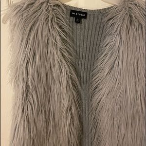 Faux fur vest